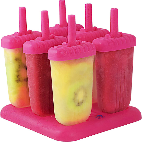 Frozen Ice Cream Molds Juice Popsicle Maker Lolly Pop Mould Tray 6-Cells - US - Picture 1 of 10